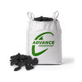 Flat Pebbles Black Sierkeien in big bag
