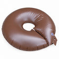 Ringvormige waterzak in bruin PVC met vulventiel