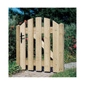 Houten tuinpoort Regenboog