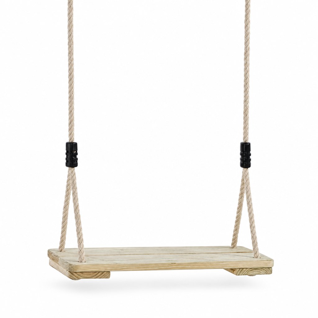 Balançoire avec siège en bois