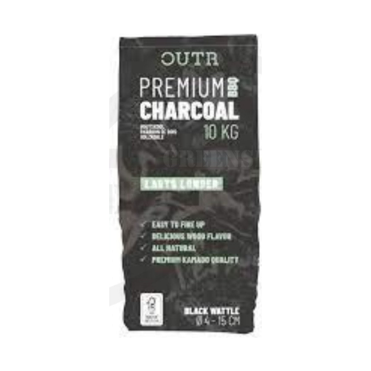Houtskool black wattle OUTR 10kg