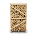 Kist brandhout HALFDROOG EIK 33 cm (1,8 M3)