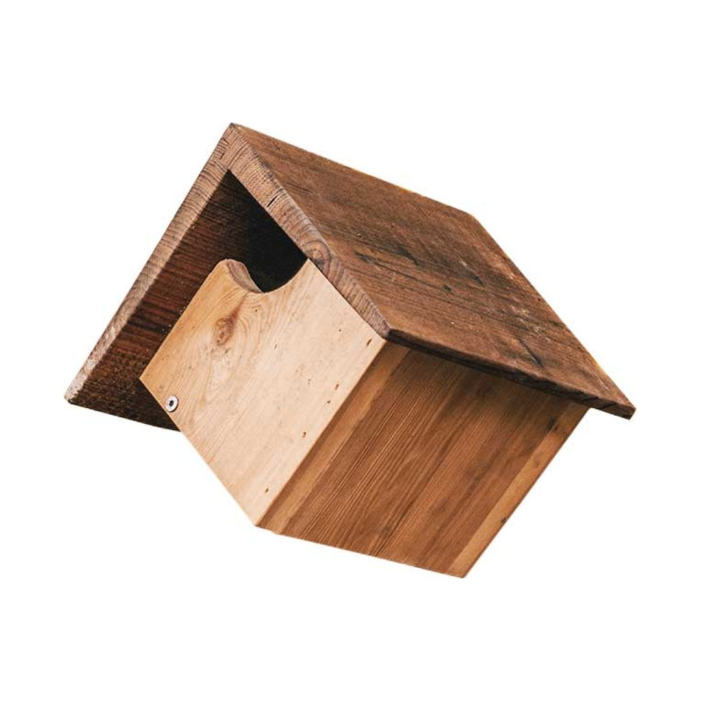 Nestkast Winterkoning en Roodborst, productfoto op witte achtergrond