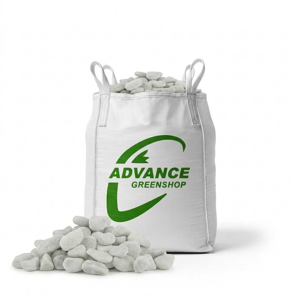 Galets de marbre blanc de Carrare en big bag