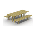 Picknicktafel hout met voet (grenen)