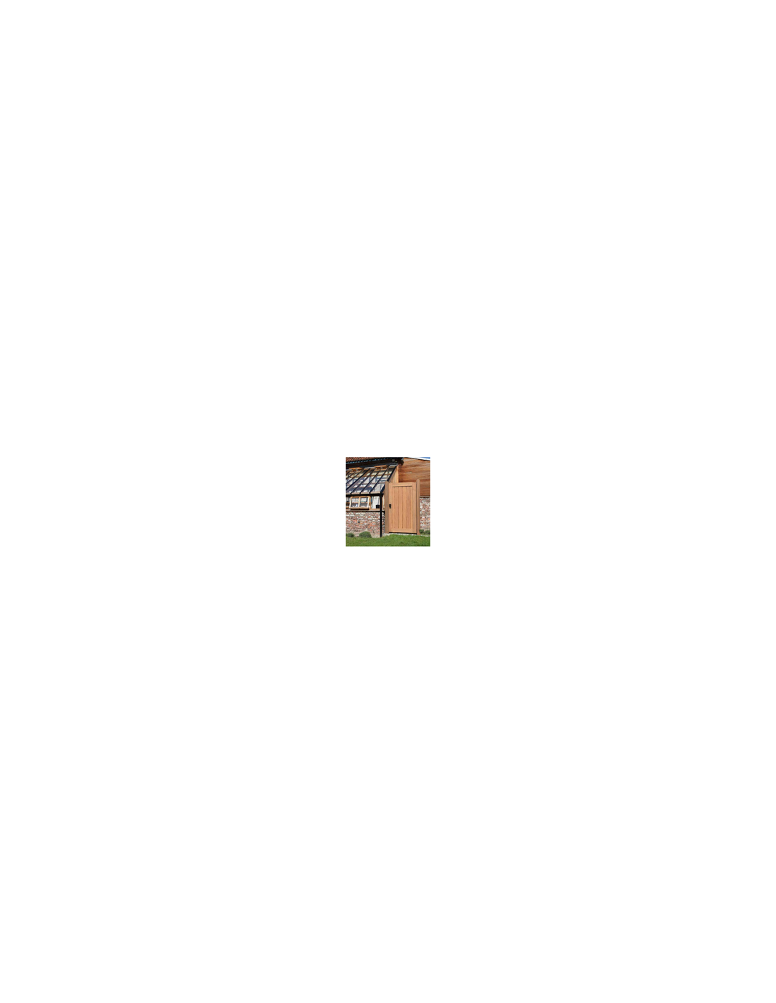 Houten tuinpoort Deluxe verticaal - Grenen