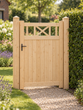 Grenen tuinpoort Royal decoratief
