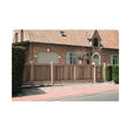 Schuifpoort op rails type (Laag): Hoogte: 135 cm - Lengte: 4,10/4,50 m