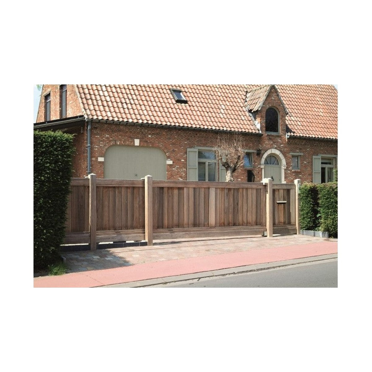 Schuifpoort zwevend type (Laag): Hoogte 1,45 m - Lengte 3,10/4,50 m