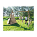 Tipi speeltoestel met dubbele schommel