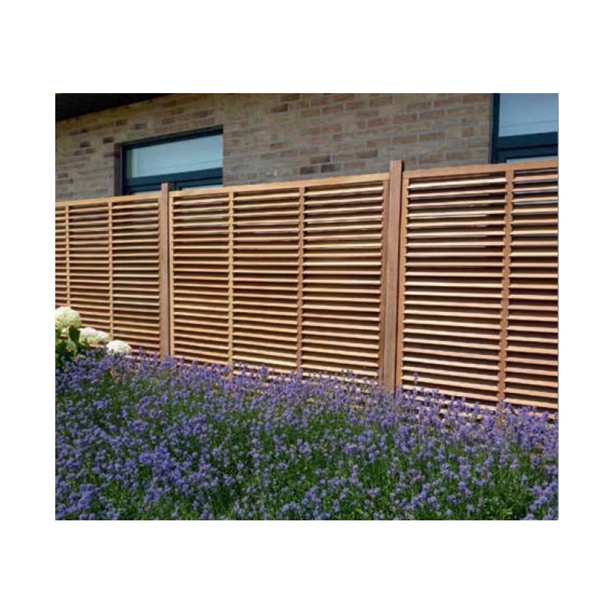Houten tuinafsluiting Tropical scherm